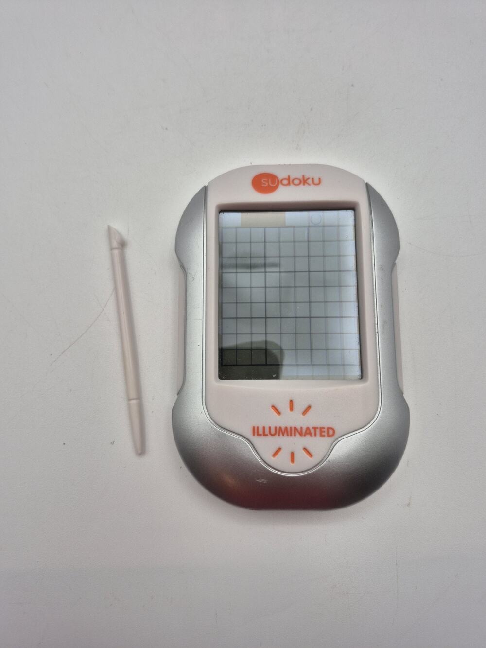 Sudoku Illuminated Handheld Electronic Game with Stylus Techno Sound Tested